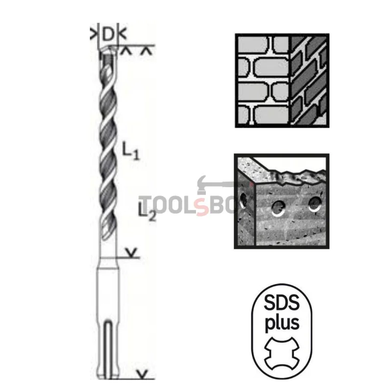 BOSCH SDS plus-1 drill bit for concrete 4x50x110mm