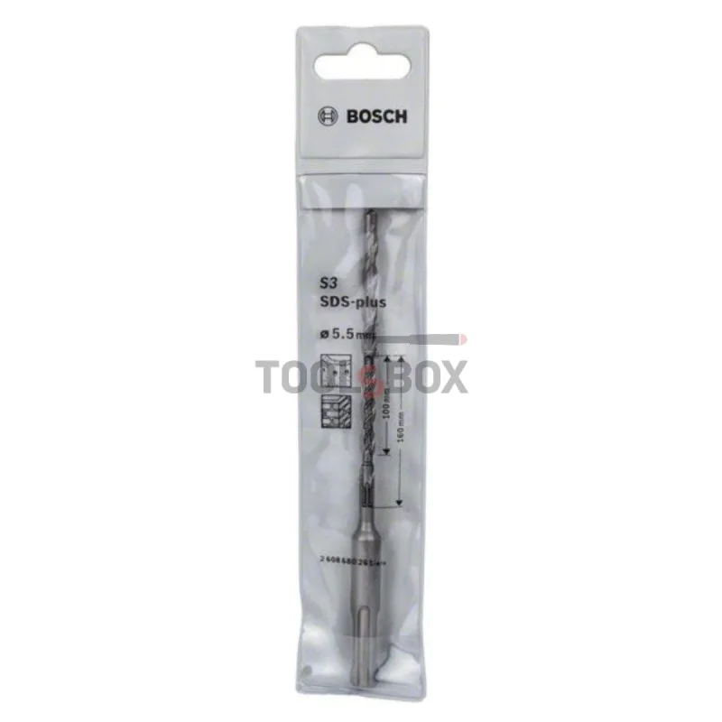 BOSCH SDS plus-1 drill bit for concrete 5.5x100x160mm