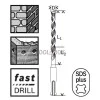 BOSCH SDS plus-1 drill bit for concrete 6x100x160mm
