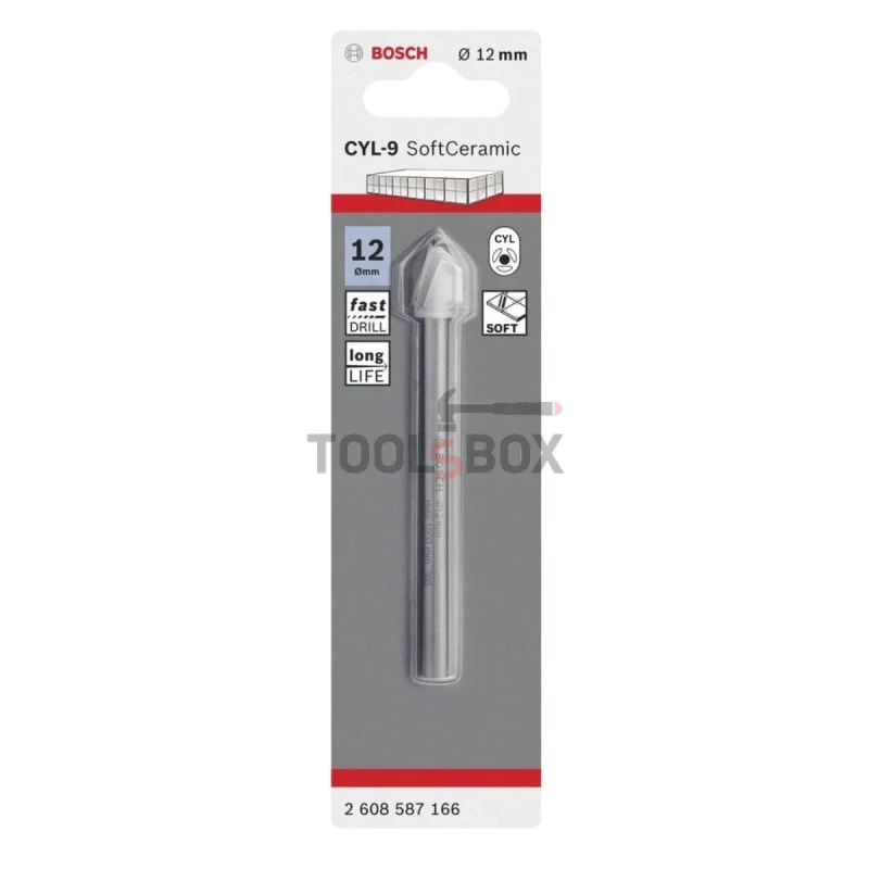 Glass and ceramic drill BOSCH CYL-9 SoftCeramic 12x90mm