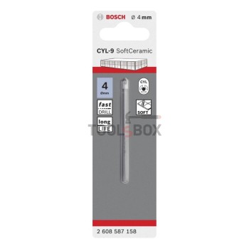 Свредло за стъкло и керамика BOSCH CYL-9 SoftCeramic 4x70мм
