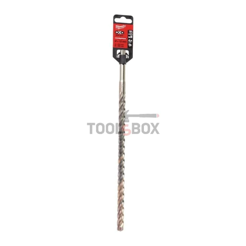 Milwaukee MX4 SDS-PLUS concrete drill Ø12 x 310mm x 250mm
