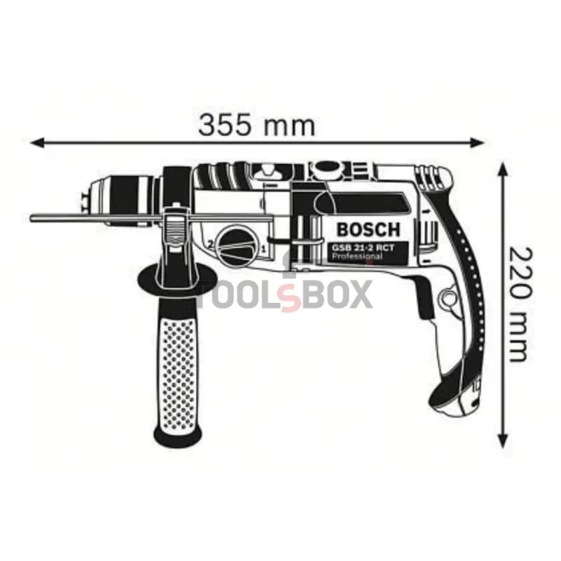 Bosch impact drill GSB 18-2 RE 800 W, 24 Nm
