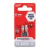 Impact bits Milwaukee SHOCKWAVE TM IMPACT DUTY, TX BO25, 25mm, 2pcs.