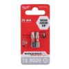 Impact bits Milwaukee SHOCKWAVE TM IMPACT DUTY, TX BO20, 25mm, 2pcs.