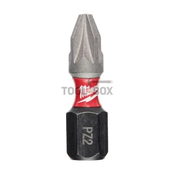 Ударни накрайници с магнитен държач Milwaukee 4932479857, PZ2х25мм, 25 броя