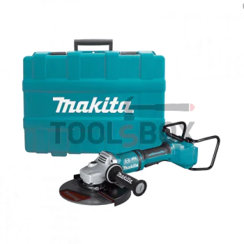 Акумулаторен ъглошлайф Makita DGA900ZK, 230 мм, 6000 об./мин, Li-Ion, 36 V