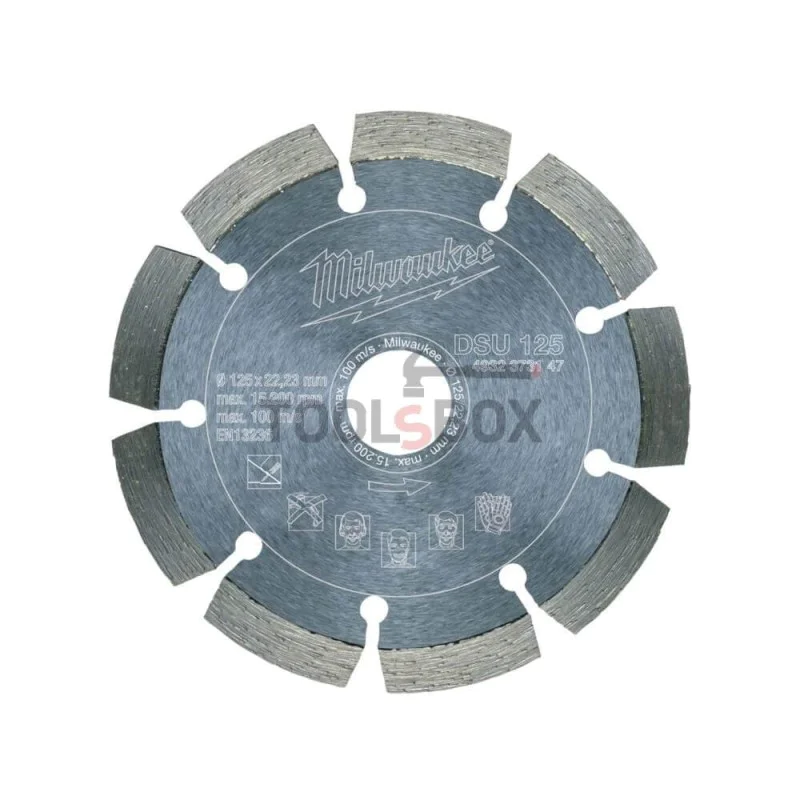 Universal diamond disc for concrete and rock ø125 Milwaukee 4932373147