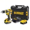 DeWALT DCD795P2 brushless impact drill, 18V, 2 batteries 5AH, charger and carrying case