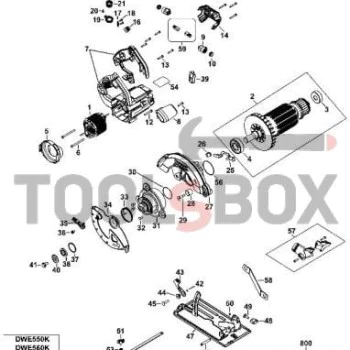 Плот за ръчен циркуляр DeWALT DWE560, DWE560K / N136649