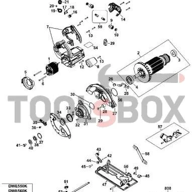 DeWALT DWE560, DWE560K handheld circular saw table / N136649