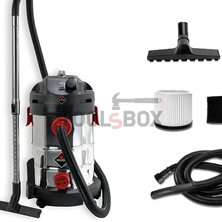 Electric vacuum cleaner for dry and wet cleaning 1400 W, 3420 l/min, 30 l, Rubi 50962 AS-30 PRO