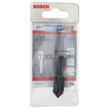 Зенкер конусен BOSCH за метал и дърво 90°, захват 1/4", 13х50мм
