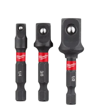 Комплект Адаптори / Преходници Milwaukee Shockwave 4932479228, 1/2"-3/8"-1/4"