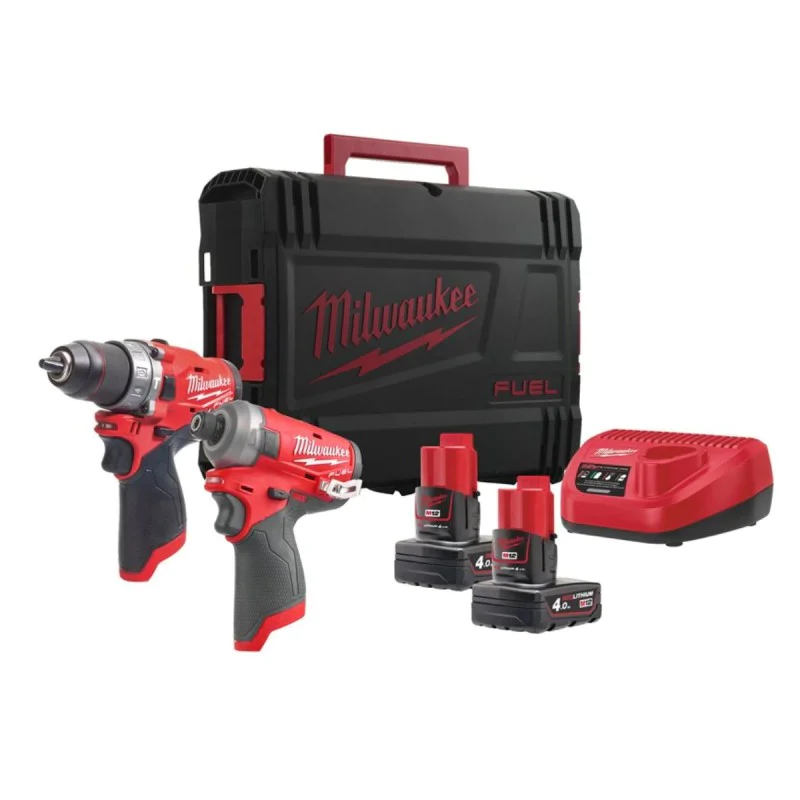 Milwaukee cordless tool set M12 FPP2AQ-402X, 12V