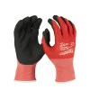 Milwaukee Safety Gloves 4932471416, 8/M anti-shear LEVEL 1