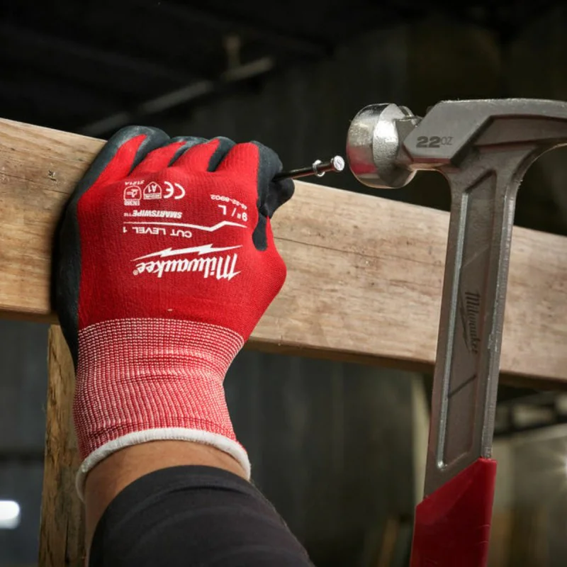 Milwaukee safety gloves 4932471417, 9/L anti-shear LEVEL 1
