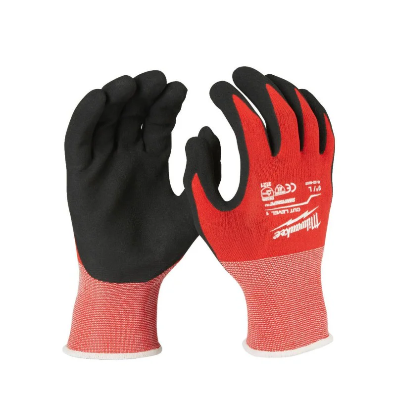 Milwaukee safety gloves 4932471417, 9/L anti-shear LEVEL 1