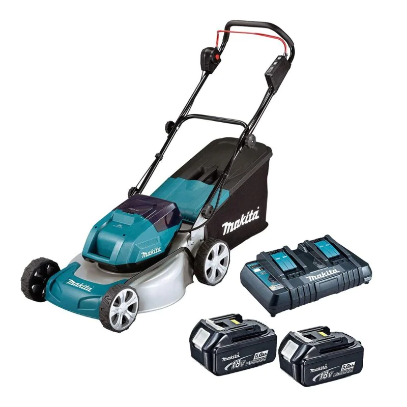 Cordless lawnmower Makita DLM460PT2, 18+18V, 460mm