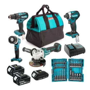Комплект акумулаторни безчеткови машини MAKITA 18V