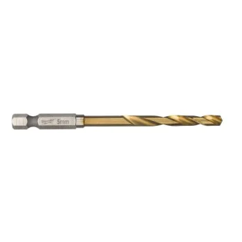 Свредло за метал Milwaukee HSS-G Titanium Red 1/4" HEX 5х46/93мм