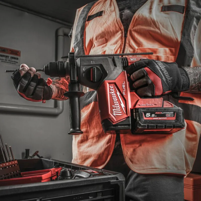 Cordless drill Milwaukee M18ONEFHX-0X, 18V, SDS-plus, 2.5J