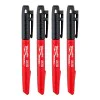 Milwaukee black markers 4932480551 with fine tip INKZALL, 4 pieces