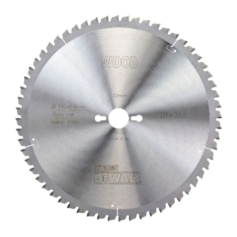 DeWALT DT4260 305mm x 30mm x 60z EXTREME wood saw blade