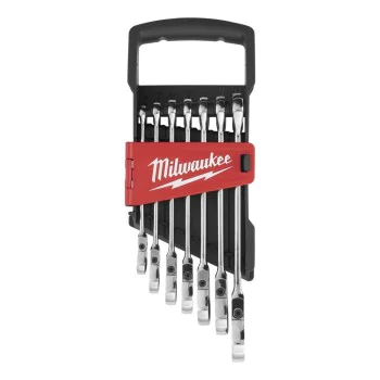 Комплект звездогаечни ключове с тресчотка Milwaukee 4932478557, 8-17 мм, 7 броя