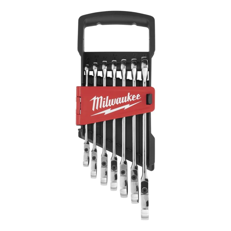 Milwaukee ratchet wrench set 4932478557, 8-17 mm, 7 pieces