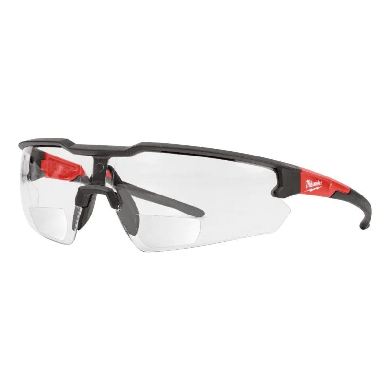 Milwaukee Transparent Safety Glasses 4932478909 magnifying to +1.0 dpt