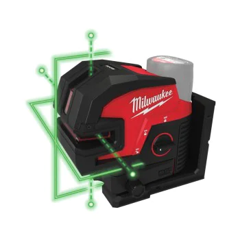 Лазерен нивелир Milwaukee M12CLL4P-0C Solo- зелен лъч 38m / 4-точков