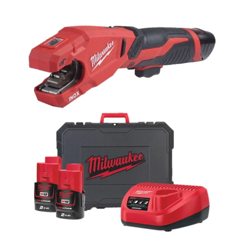 Cordless pipe cutter Milwaukee INOX RAPTOR M12PCSS-202C