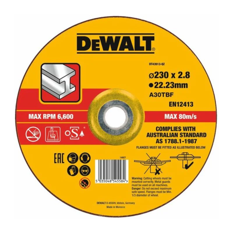 Metal cutting disc DEWALT DT43913 ф 230 MM