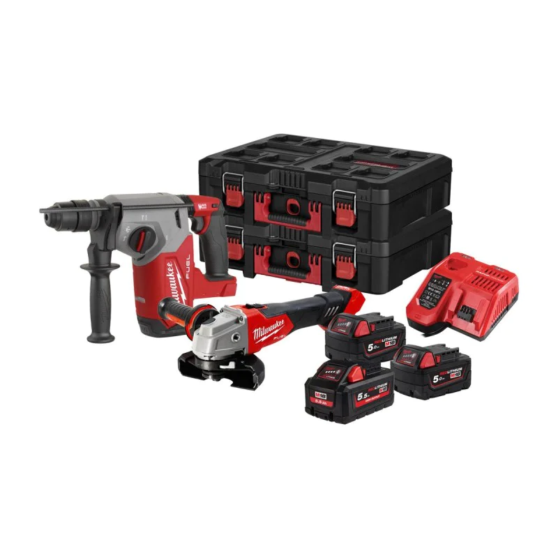 Milwaukee M18FPP2AY-553P M18 cordless machine set