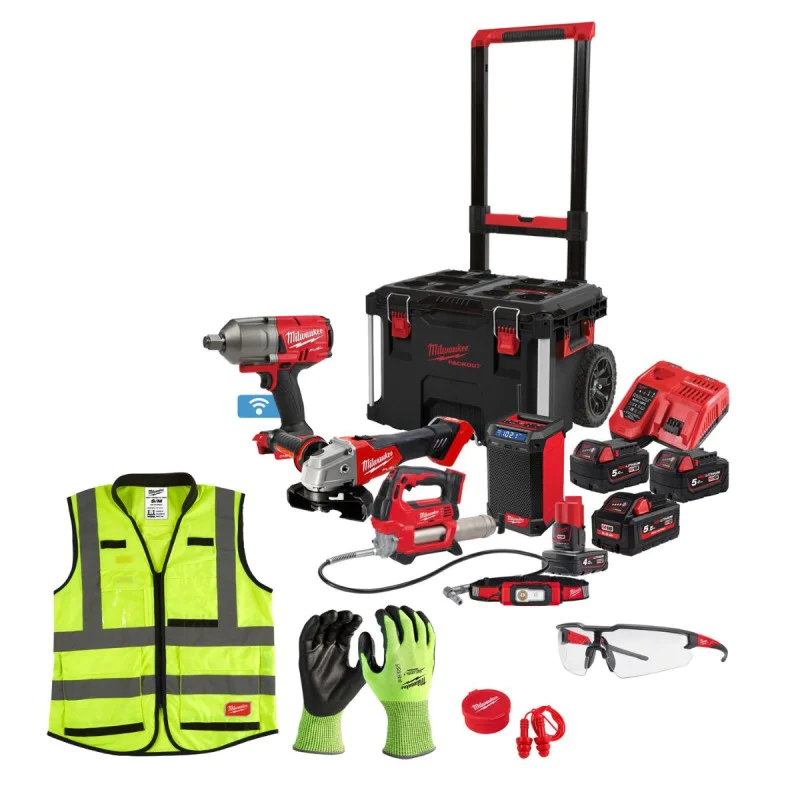 Milwaukee M18FPP5C-555P M18 cordless machine set