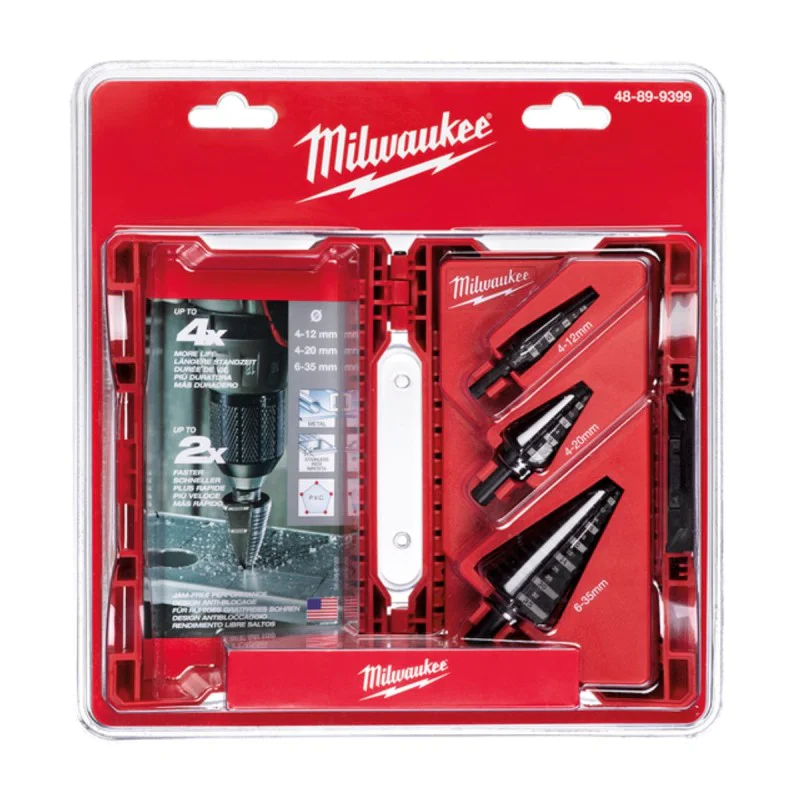 Milwaukee step drill bits set 48899399 / 3 pcs