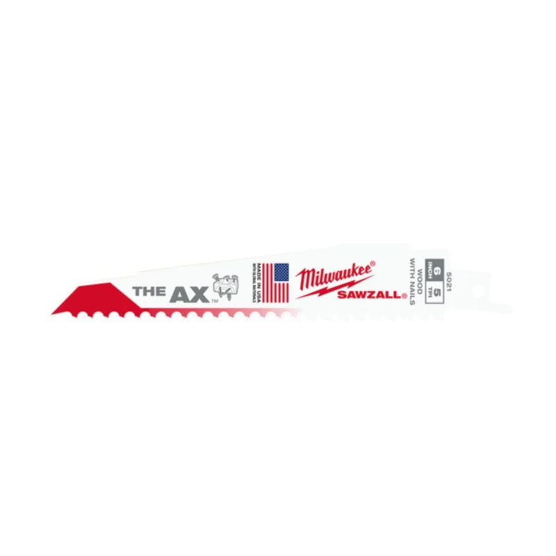 Milwaukee sabre saw blade for wood with nails 150 mm / THE AXE SAWZALL