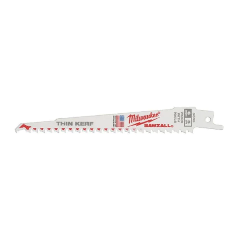 Milwaukee sabre saw blade 150mm, Sawzall for wood with nails