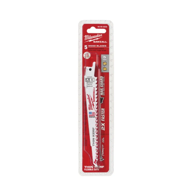 Milwaukee sabre saw blade 150mm, Sawzall for wood with nails