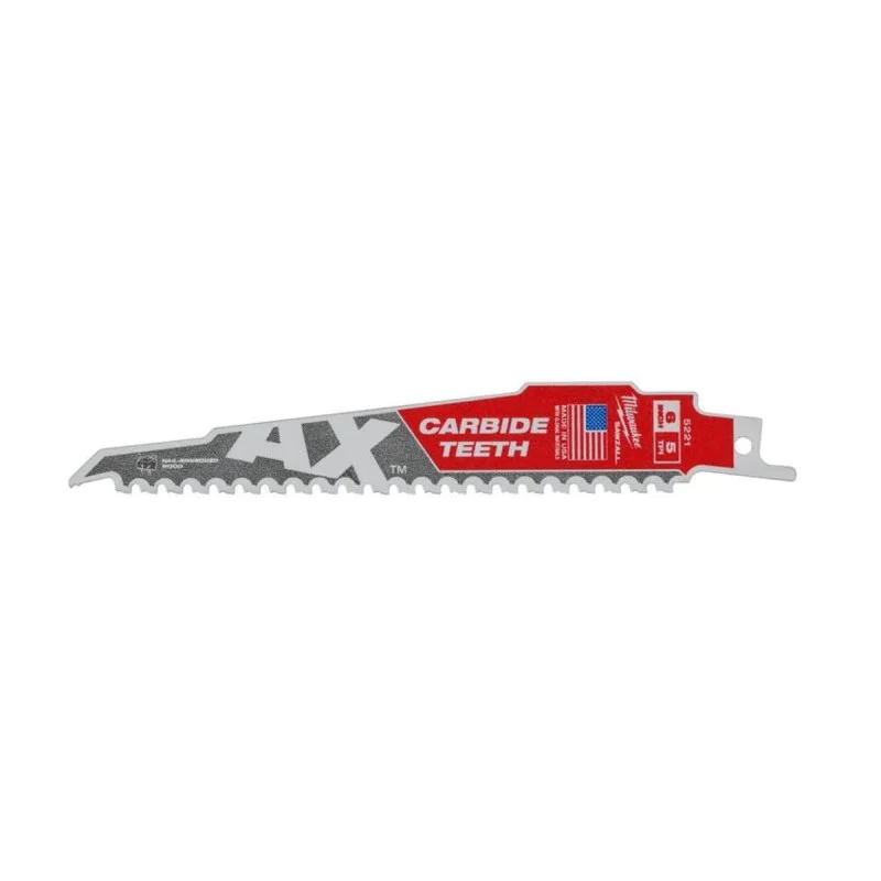 Milwaukee sabre saw blade for wood and metal 150 mm, 5 TPI, AX