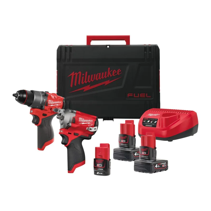 Cordless set of 2 machines Milwaukee M12FPP2H2-423X 12V