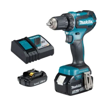 Акумулаторен Винтоверт - Бормашина Makita DDF485FYX3, Безчетков, 18V, 50 Nm