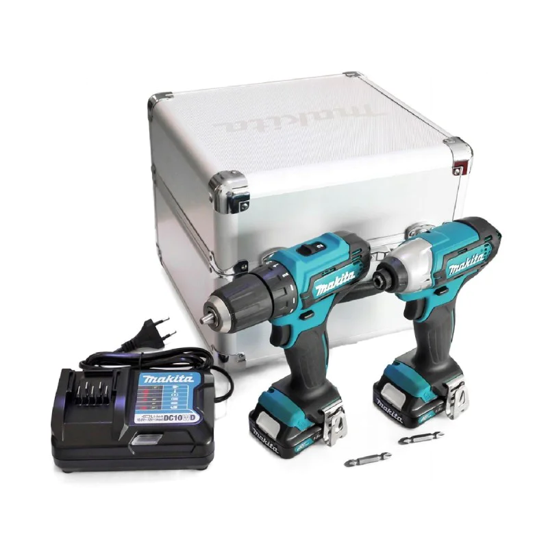 Cordless screwdriver and wrench set MAKITA CLX224X, DF333D, TD110D