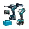 Cordless Makita DLX2433TJ, 18 V, LXT, set