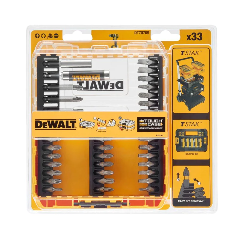 DeWALT DT70709 - 33 Pieces Magnetic Bit / Bit Holder Set
