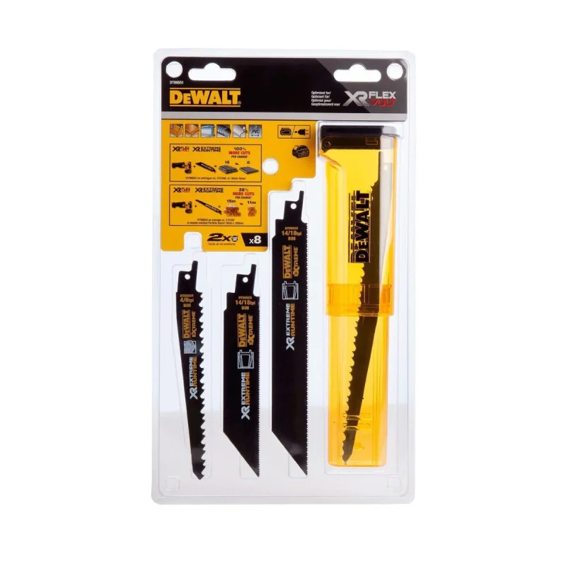 Set of blades for sabre saw Dewalt DT99551 - 8 pieces