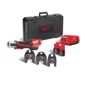 Акумулаторен инструмент за кримпване Milwaukee M12HPT-202C U-KIT
