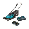 Cordless lawn mower Makita DLM432PT2 - 430 mm, 36 V, 575 m2