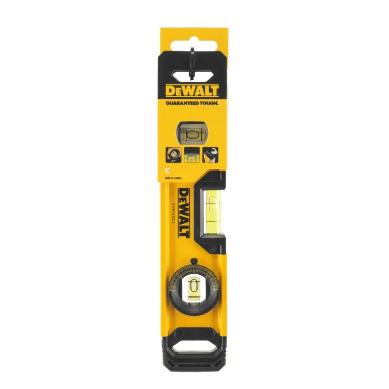DeWALT DWHT0-43003 aluminium spirit level - 250mm